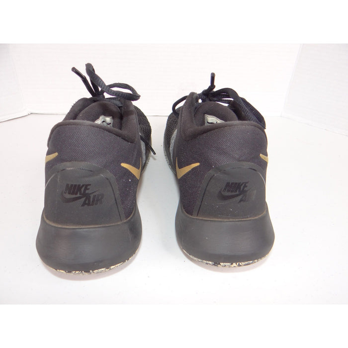Nike Air Precision II Mens Basketball Shoes Black Gold AA7069 090 Size 9.55