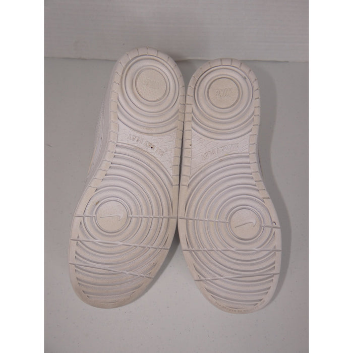 Nike Court Borough Low 2 Triple White Kids Sneakers BQ5448 100 Size 4.5Y5