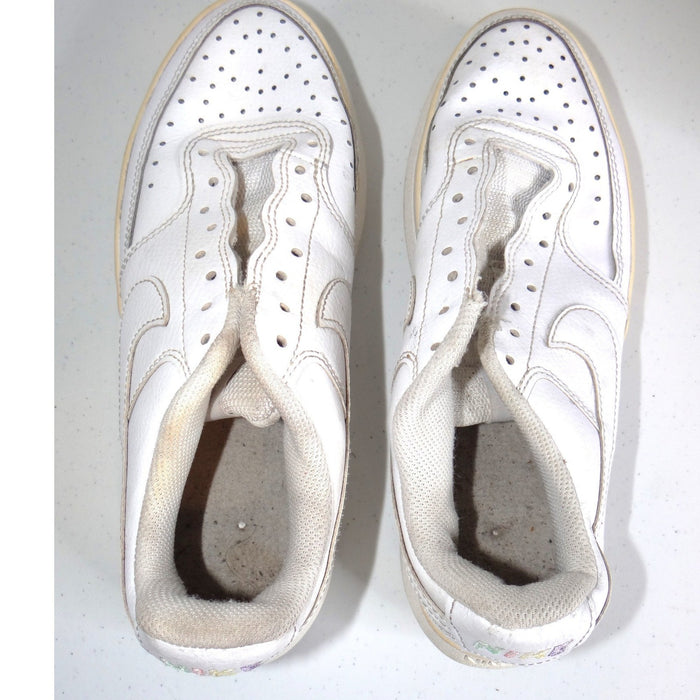 Nike Court Vision Alta Womens 8 White Platform Sneakers Rainbow Logo5