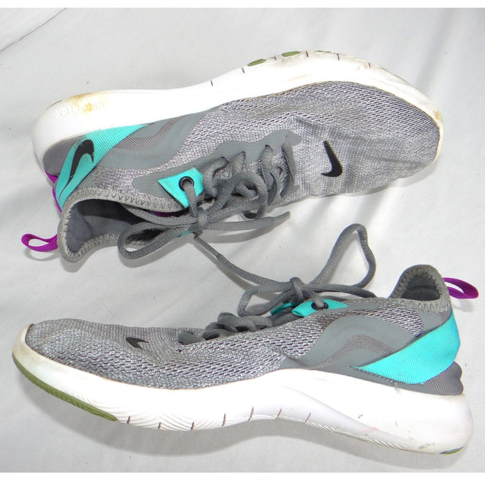 Nike Flex Experience RN 8 Womens Running Shoes Grey Teal Purple Size 5.51