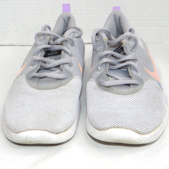 Nike Flex Running Shoes Women's Gray Peach Swoosh Lightweight Size 6.52
