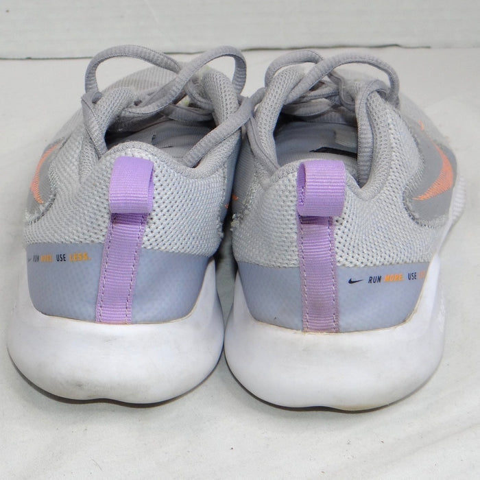 Nike Flex Running Shoes Women's Gray Peach Swoosh Lightweight Size 6.53