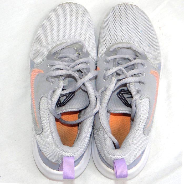 Nike Flex Running Shoes Women's Gray Peach Swoosh Lightweight Size 6.54