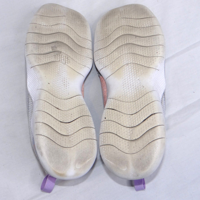 Nike Flex Running Shoes Women's Gray Peach Swoosh Lightweight Size 6.56