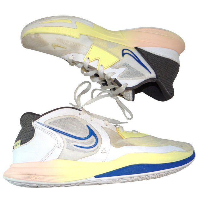 Nike Kyrie Flytrap 5 Mens Basketball Shoes White Blue Yellow Size 9.50