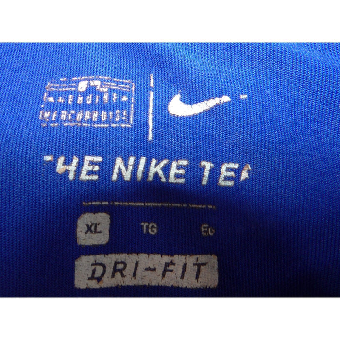 Nike Los Angeles Dodgers MLB Dri FIT Long Sleeve Shirt Blue Mens XL 39922