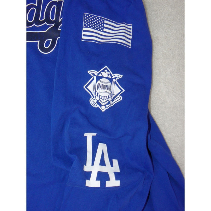 Nike Los Angeles Dodgers MLB Dri FIT Long Sleeve Shirt Blue Mens XL 39924