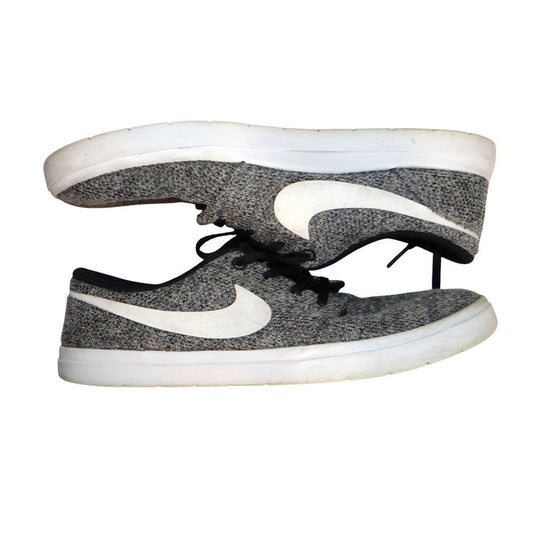 Nike Mens Shoes Gray White Knit Lace Up Athletic Sneakers Size 9.50