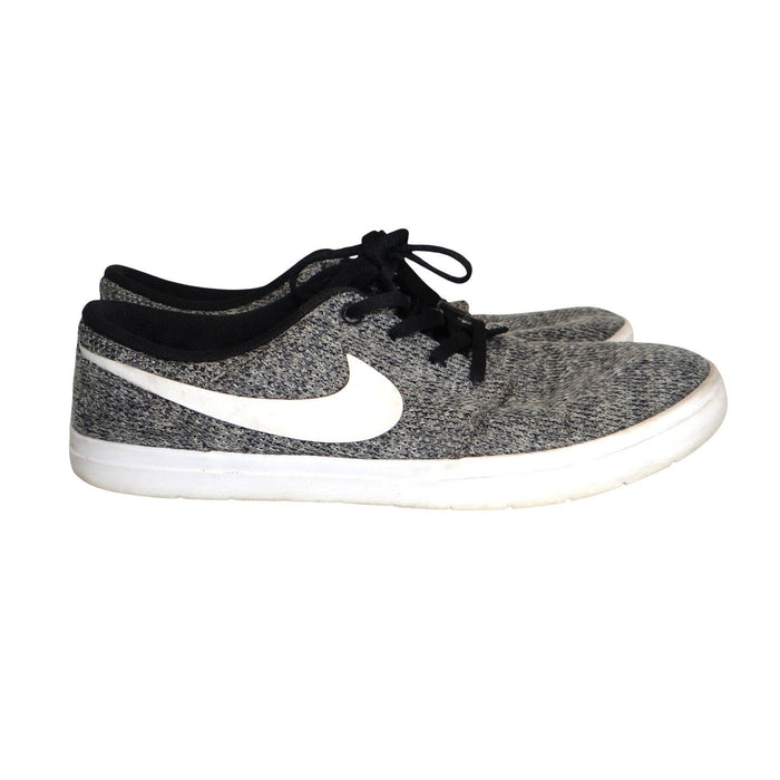 Nike Mens Shoes Gray White Knit Lace Up Athletic Sneakers Size 9.52