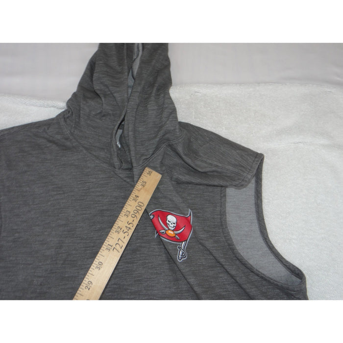 Nike Tampa Bay Buccaneers NFL Onfield Dri FIT Sleeveless Hoodie Gray Mens Large7