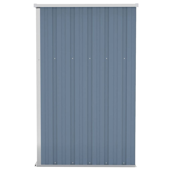 NNEVL Wall-mounted Garden Shed Grey 118x100x178 cm Galvanised Steel