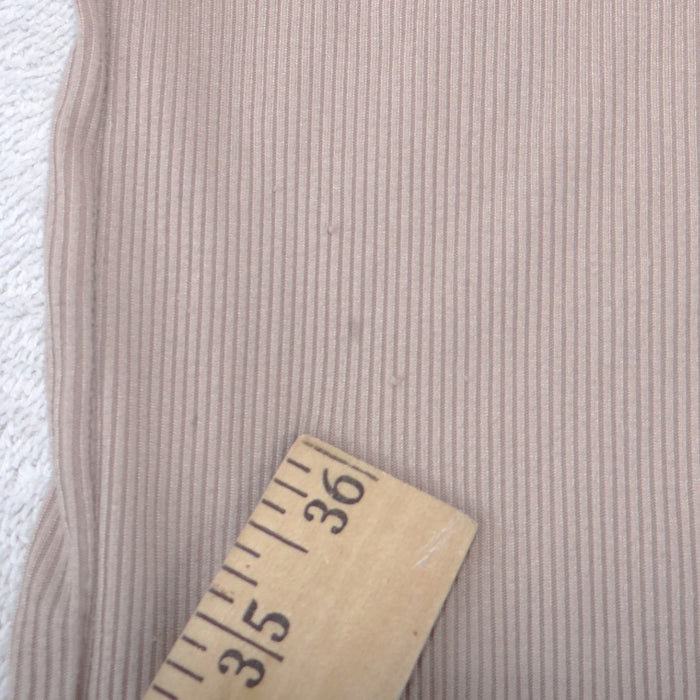 No Boundaries Ribbed Camisole Tank Top Tan Taupe Medium 7 9 Sleeveless Scoop3