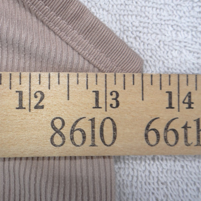 No Boundaries Ribbed Camisole Tank Top Tan Taupe Medium 7 9 Sleeveless Scoop4