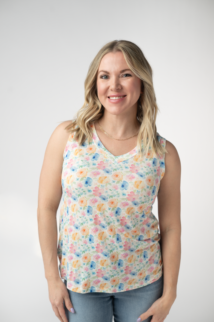 Noelle Tank - Petal Gardens