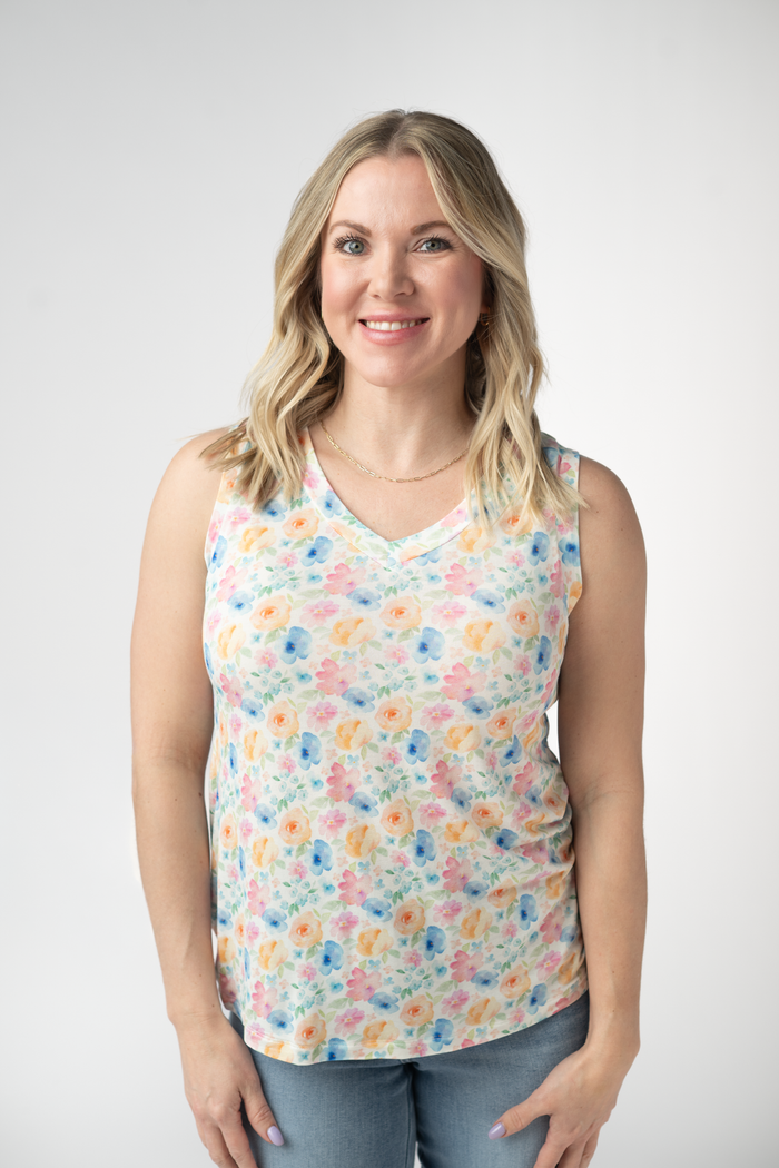 Noelle Tank - Petal Gardens