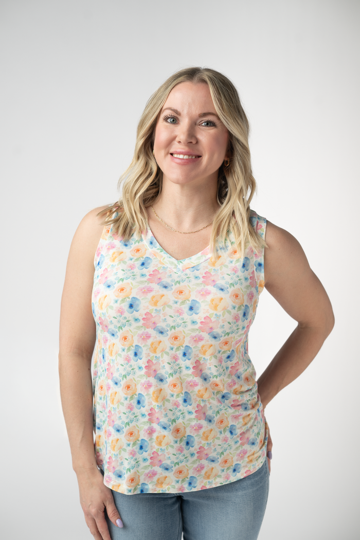 Noelle Tank - Petal Gardens
