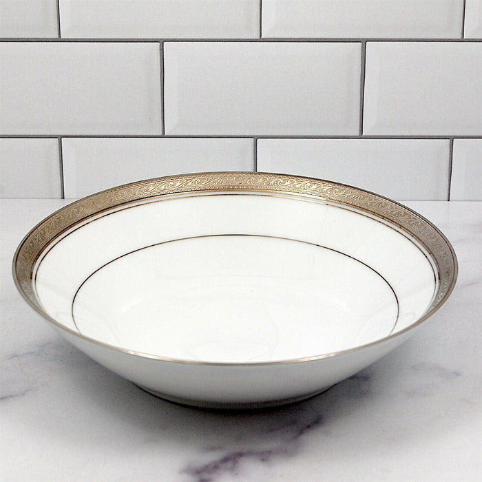 Noritake Legendary Crestwood Platinum 4166 Soup Coupe Bowl Dinnerware Tableware