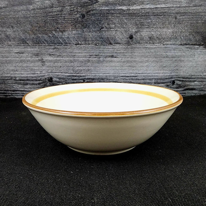 Noritake October Fest Soup Bowl Stoneware Brown Blue Yellow Floral