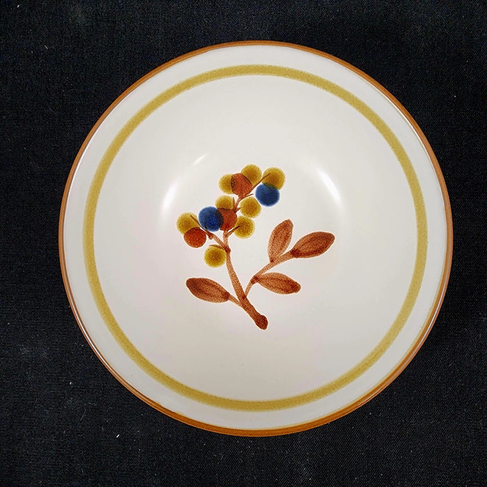 Noritake October Fest Soup Bowl Stoneware Brown Blue Yellow Floral
