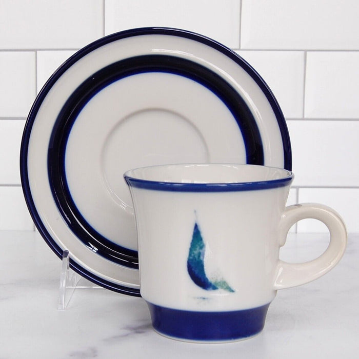 Noritake Running Free Set of 2 Saucer & Tea Cup Coffee Mug Dinnerware Japan