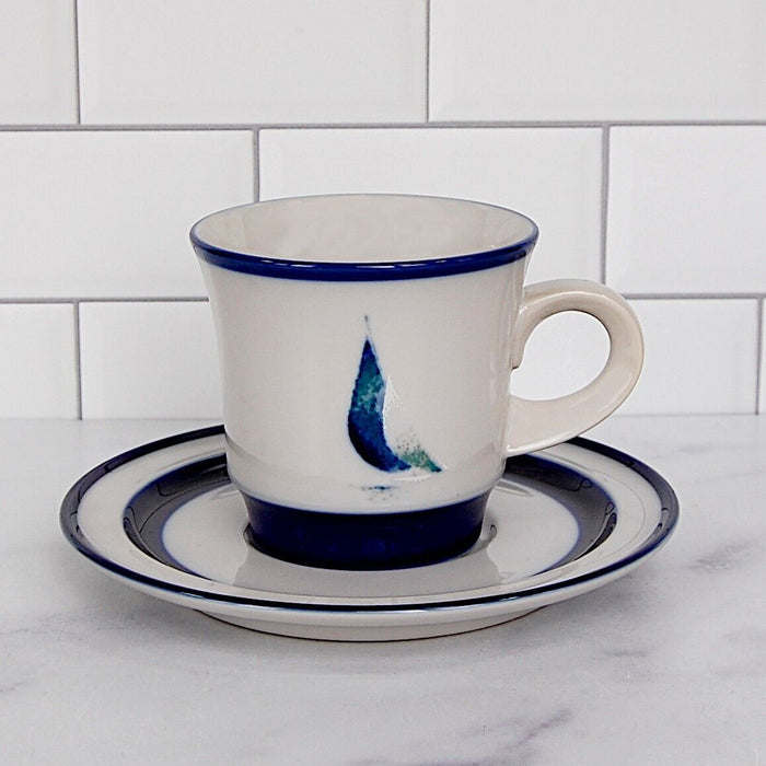 Noritake Running Free Set of 2 Saucer & Tea Cup Coffee Mug Dinnerware Japan