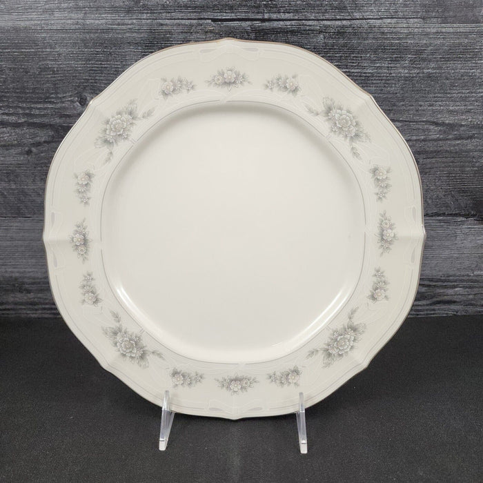 Noritake Southern Lace 4 Dinner Plate Set Ceramic China Vtg Ivory Flower Ribbons