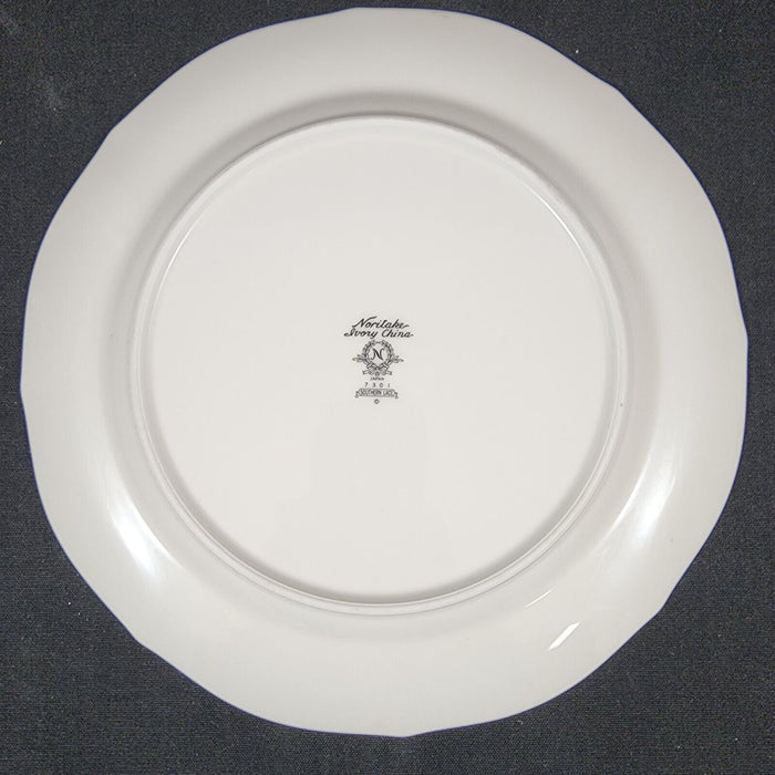Noritake Southern Lace 4 Dinner Plate Set Ceramic China Vtg Ivory Flower Ribbons