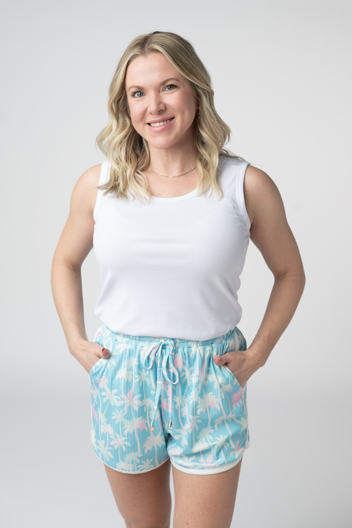 Nova Summer Shorts - Aqua Palm