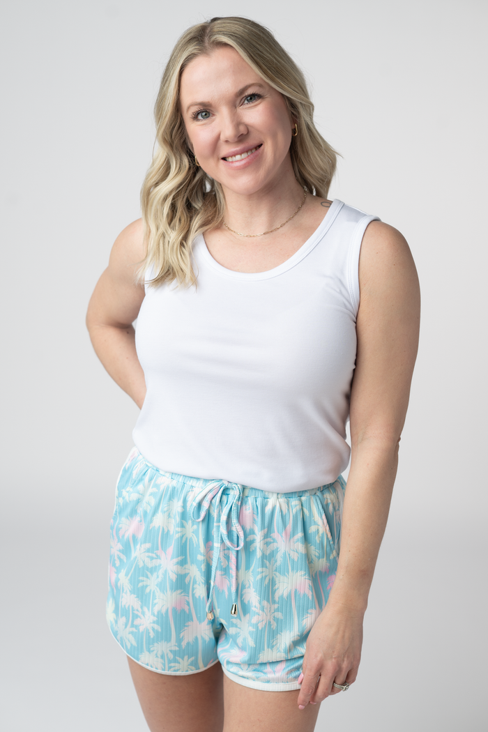 Nova Summer Shorts - Aqua Palm