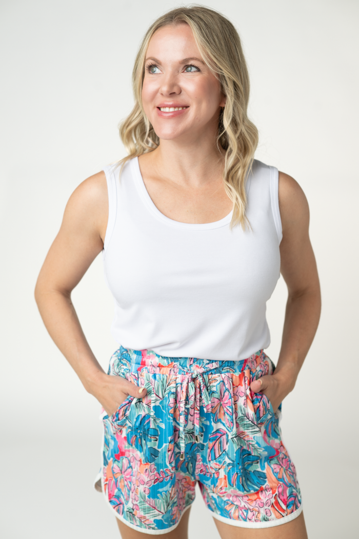 Nova Summer Shorts - Tropical Palm