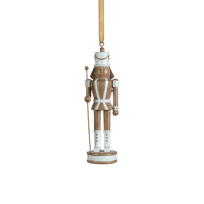 NUTCRACKER ORNAMENT WITH POLE - BROWN