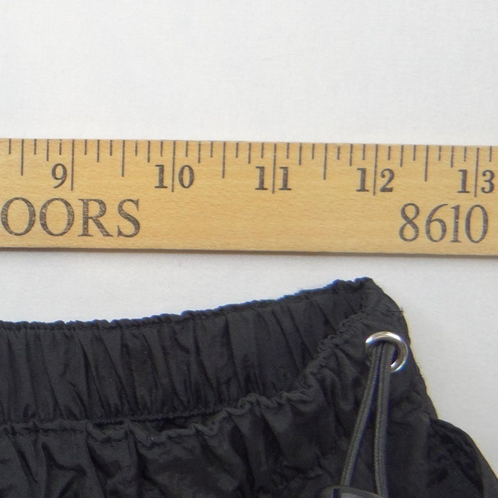 NWT Charlotte Russe Womens Black Nylon Athletic Shorts Side Toggles S5