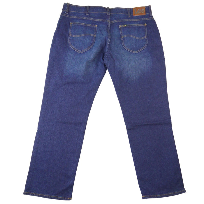 NWT Lee Mens Active Stretch Straight Taper Jeans Dark Wash 40x30 Motion Flex3
