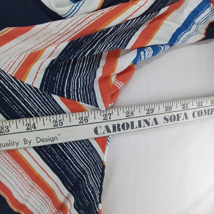 NWT Ruby Rd Woman Bright Idea Striped Twisted Front Top 3X6