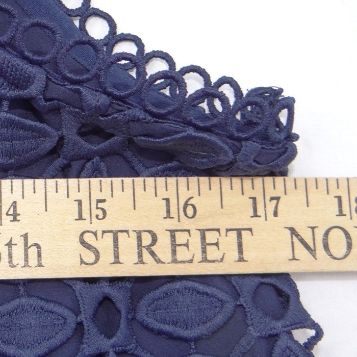 NWT Skies Are Blue Navy Blue Geometric Eyelet Lace Tank Top Camisole Small5
