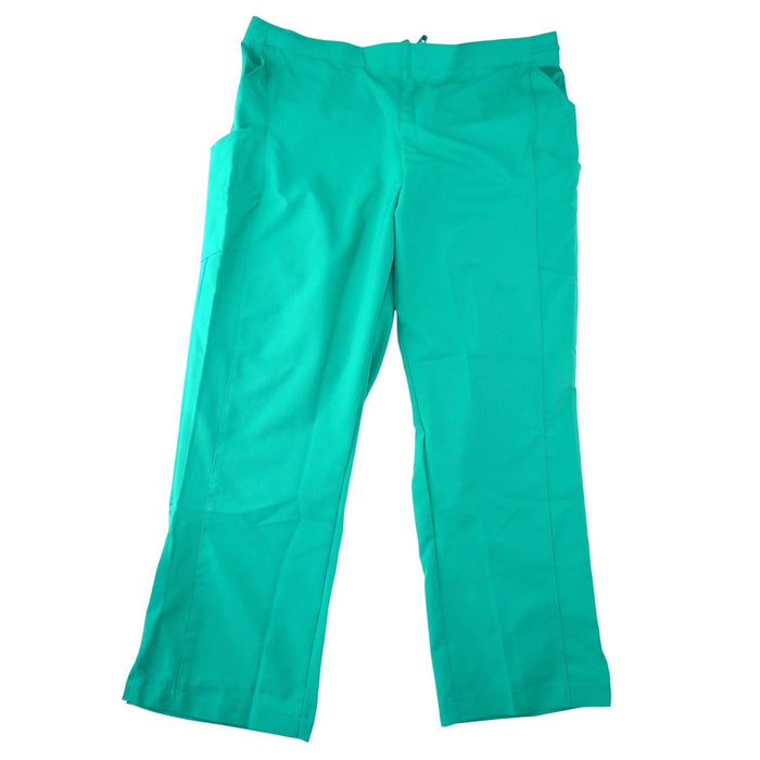 NWT WonderWink Women 2X Petite Hunter Green Cargo Scrub Pants0