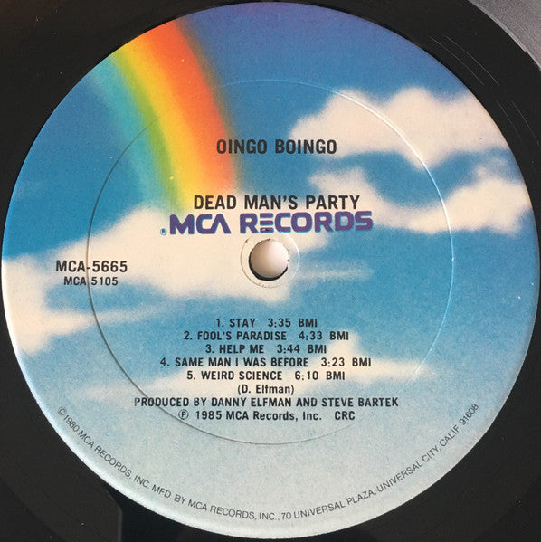Oingo Boingo - Dead Man's Party (LP) [US] 1st (Near Mint (NM or M-))