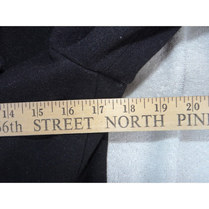 Old Navy Womens Black Wool Blend Double Breasted Pea Coat Jacket Small3