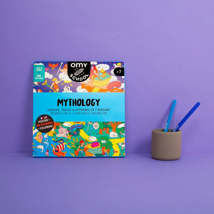 OMY School Mythology Poster + Stickers