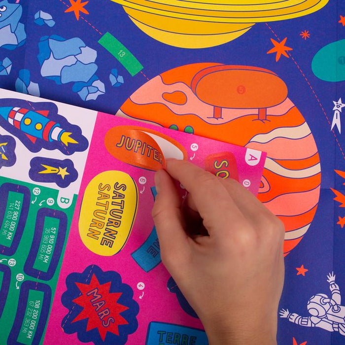 OMY School Solar System Poster + Stickers