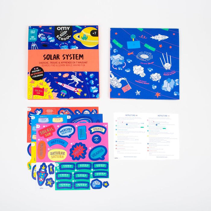 OMY School Solar System Poster + Stickers
