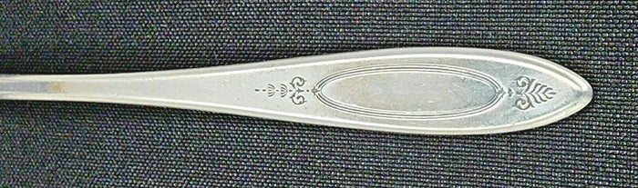 Oneida Adam Silverplate Set of Butter Knife, Ladle & Pickle Fork with W Monogram