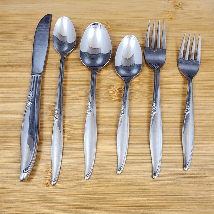 Oneida Kenwood Forever Rose 6 Piece Place Setting Set Community Stainless
