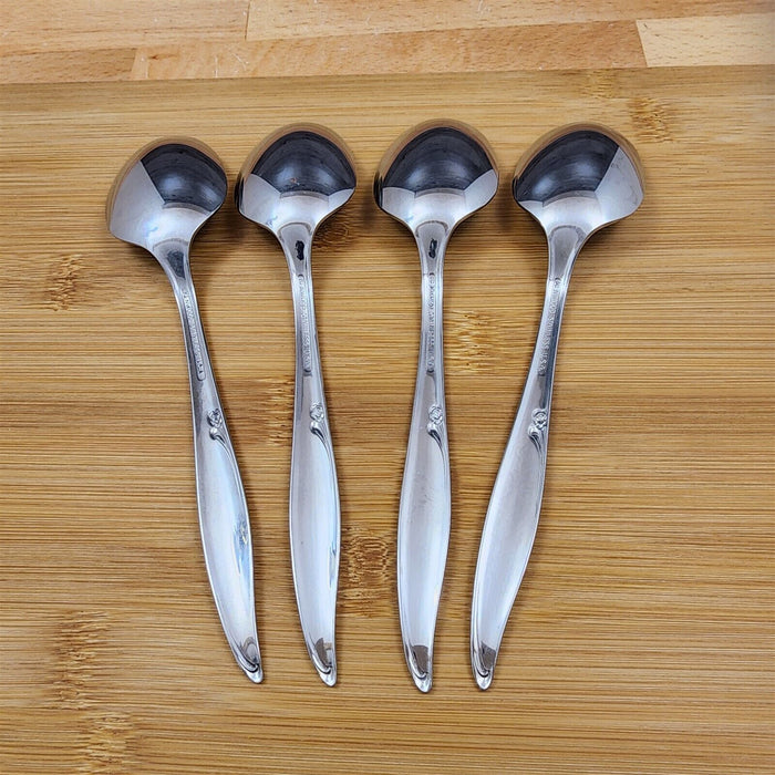 Oneida Kenwood Forever Rose Tablespoon Set of 4 Community Stainless Flatware 7"