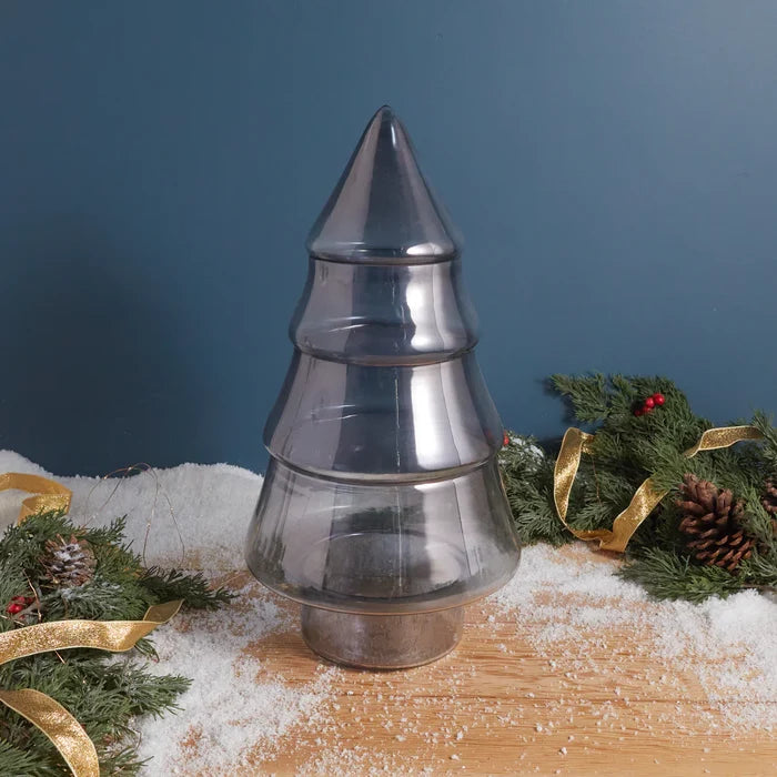 ONYX LUSTER GLASS TREE CANISTER