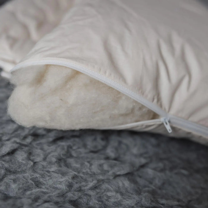 Oreiller en laine de mouton et coton biologique Saling 40x60 cm