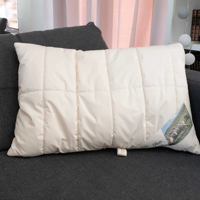 Oreiller matelassé laine & coton bio Sassoupi - 40x60cm