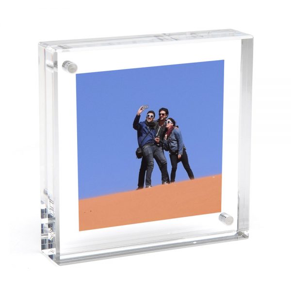 ORIGINAL SQUARE MAGNET FRAME - CLEAR, 8" X 8"