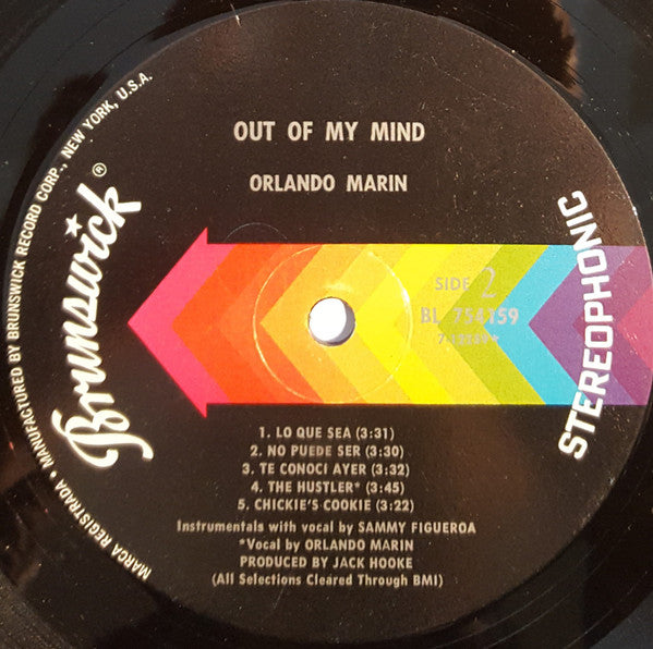 Orlando Marin - Out Of My Mind (1970 STEREO)