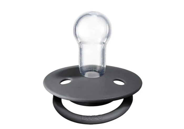 Pack de 2 tétines de Lux en silicone Bibs -Gris/bleu - Lilinappy